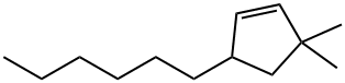 5-Hexyl-3,3-dimethyl-1-cyclopentene Structure