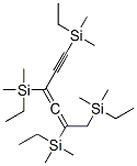 (2,3-Hexadien-5-yne-1,2,4,6-tetryl)tetrakis(dimethylethylsilane) Structure