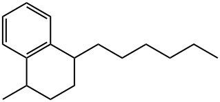 1-hexyl-1,2,3,4-tetrahydro-4-methylnaphthalene Structure