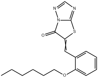 5-[2-(hexyloxy)benzylidene][1,3]thiazolo[3,2-b][1,2,4]triazol-6(5H)-one|