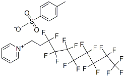 1-(3,3,4,4,5,5,6,6,7,7,8,8,9,9,10,10,10-heptadecafluorodecyl)pyridinium toluene-p-sulphonate|