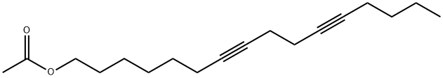 hexadeca-7,11-diynyl acetate Structure