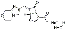 (5R,6Z)-6-[(5,6-Dihydro-8H-iMidazo[2,1-c][1,4]oxazin-2-yl)Methylene]-7-oxo-4-thia-1-azabicyclo[3.2.0]hept-2-ene-2-carboxylic Acid SodiuM Salt Hydrate 结构式