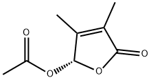 2(5H)-Furanone,5-(acetyloxy)-3,4-dimethyl-,(5S)-(9CI) Structure