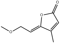 2(5H)-Furanone, 5-(2-methoxyethylidene)-4-methyl-, (5Z)- (9CI) Structure