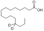 十六烷酸-D2 结构式