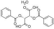 (-)-ジベンゾイル-L-酒石酸一水和物 化学構造式