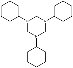 六氢-1,3,5-三环己基-S-三嗪, 6281-14-7, 结构式