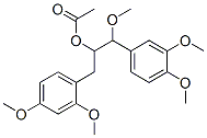 Acetic acid 1-[(2,4-dimethoxyphenyl)methyl]-2-methoxy-2-(3,4-dimethoxyphenyl)ethyl ester Structure
