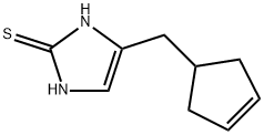 2H-Imidazole-2-thione,  4-(3-cyclopenten-1-ylmethyl)-1,3-dihydro- Structure