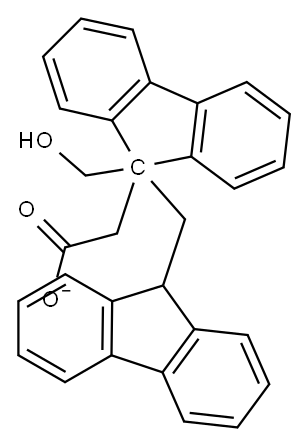 9-(9H-Fluoren-9-ylmethyl)-9H-fluorene-9-methanol acetate Structure