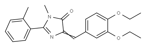 4H-Imidazol-4-one,  5-[(3,4-diethoxyphenyl)methylene]-3,5-dihydro-3-methyl-2-(2-methylphenyl)-|