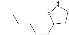 (+)-5-Hexylisoxazolidine 结构式