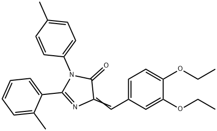 4H-Imidazol-4-one,  5-[(3,4-diethoxyphenyl)methylene]-3,5-dihydro-2-(2-methylphenyl)-3-(4-methylphenyl)-|