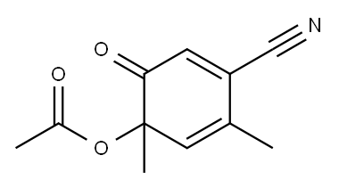 Acetic acid 4-cyano-1,3-dimethyl-6-oxo-2,4-cyclohexadienyl ester|