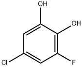 1,2-Benzenediol,  5-chloro-3-fluoro- Struktur