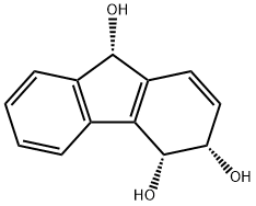 3H-Fluorene-3,4,9-triol, 4,9-dihydro-, (3S,4R,9S)- (9CI) Structure