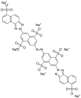 hexasodium 3,3'-azobis[7-(6-sulphonato-2H-naphtho[1,2-d]triazol-2-yl)naphthalene-1,5-disulphonate]|