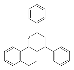 3,4,4a,5,6,10b-Hexahydro-2,4-diphenyl-2H-naphtho(1,2-b)thiopyran|