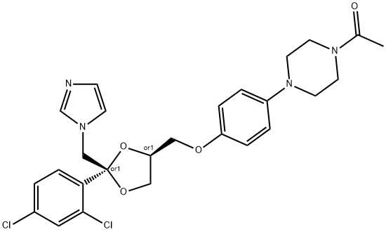 酮康唑, 65277-42-1, 结构式