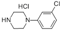 1-(3-Chlorophenyl)piperazine hydrochloride Structure