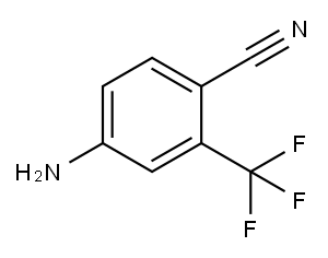 5-アミノ-2-シアノベンゾトリフルオリド 化学構造式