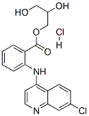 1-GLYCERYL N-[7-CHLORO-4-QUINOLYL]ANTHRANILATE HYDROCHLORIDE Structure
