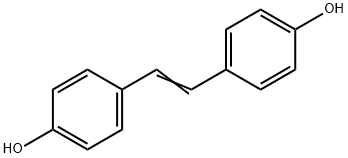 4,4'-ジヒドロキシ-trans-スチルベン 化学構造式