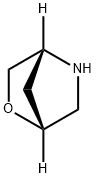 (1R,4R)-2-オキサ-5-アザビシクロ[2.2.1]ヘプタン 化学構造式