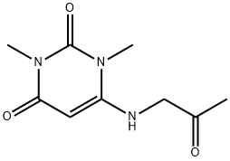 2,4(1H,3H)-Pyrimidinedione, 1,3-dimethyl-6-[(2-oxopropyl)amino]- (9CI) Structure