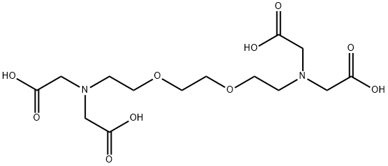 Ethylenebis(oxyethylenenitrilo)tetraacetic acid Struktur