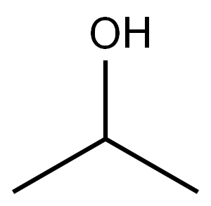 Isopropyl alcohol Struktur