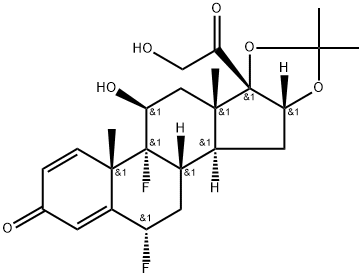 fluocinolone16,17-acetonide Struktur