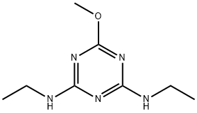 2-甲氧基-4，6-双(乙氨基)均三嗪, 673-04-1, 结构式