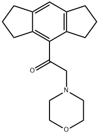 1-[(1,2,3,5,6,7-Hexahydro-s-indacen)-4-yl]-2-(4-morpholinyl)ethanone Structure