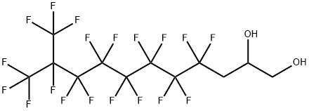 4,4,5,5,6,6,7,7,8,8,9,9,10,11,11,11-hexadecafluoro-10-(trifluoromethyl)undecane-1,2-diol Structure