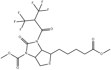 Hexahydro-1-(methoxycarbonyl)-2-oxo-3-[3,3,3-trifluoro-1-oxo-2-(trifluoromethyl)propyl]-1H-thieno[3,4-d]imidazole-4-pentanoic acid methyl ester|