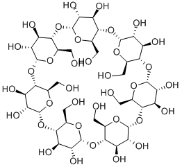 beta-Cyclodextrin hydrate Struktur
