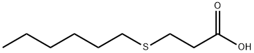 3-(hexylthio)propionic acid 结构式