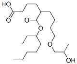 Hexanedioic acid, polymer with 1,4-butanediol and 1,2-propanediol, 2-ethylhexyl ester Structure