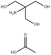 Tris(hydroxymethyl)aminomethane acetate salt Struktur