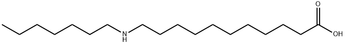 11-(heptylamino)undecanoic acid Structure