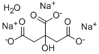 クエン酸ナトリウム, 三塩基性 水和物 化学構造式