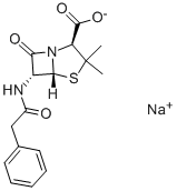 Penicillin G sodium salt Struktur