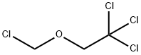 クロロメチル2,2,2-トリクロロエチルエーテル 化学構造式