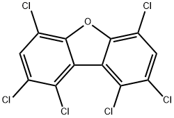 1,2,4,6,8,9-HEXACHLORODIBENZOFURAN Structure