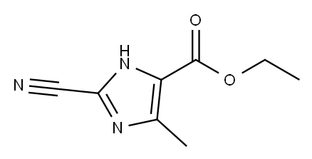 1H-Imidazole-4-carboxylic  acid,  2-cyano-5-methyl-,  ethyl  ester  (9CI) Structure