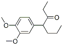 3-Heptanone, 4-(3,4-dimethoxyphenyl)-, Structure