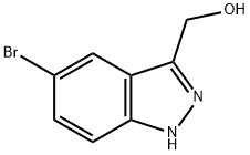 1H-Indazole-3-Methanol, 5-broMo- Structure