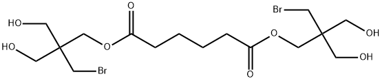 Hexanedioic acid bis[3-bromo-2,2-bis(hydroxymethyl)propyl] ester Structure